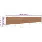 vidaXL Προστατευτικό Αέρα με 5 Πάνελ Taupe 600 x 80 εκ. Υφασμάτινο