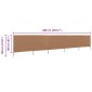 vidaXL Προστατευτικό Αέρα με 5 Πάνελ Taupe 600 x 160 εκ. Υφασμάτινο