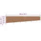 vidaXL Προστατευτικό Αέρα με 6 Πάνελ Taupe 800 x 120 εκ. Υφασμάτινο