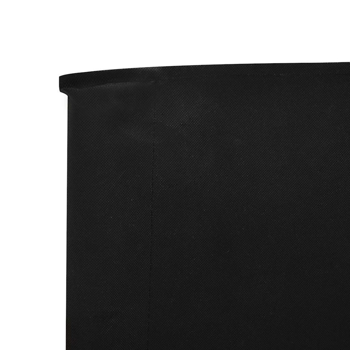 vidaXL Προστατευτικό Αέρα με 6 Πάνελ Μαύρο 800 x 120 εκ. Υφασμάτινο