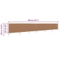 vidaXL Προστατευτικό Αέρα με 6 Πάνελ Taupe 800 x 160 εκ. Υφασμάτινο