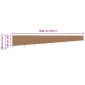 vidaXL Προστατευτικό Αέρα με 9 Πάνελ Taupe 1200 x 160 εκ. Υφασμάτινο