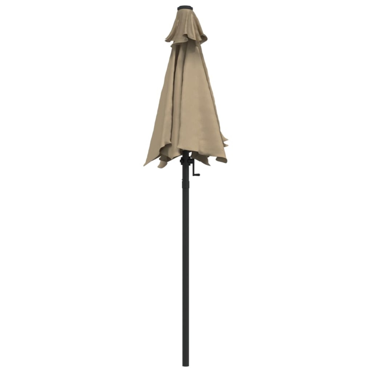 vidaXL Ομπρέλα Χρώμα Taupe 200 x 224 εκ. Αλουμινίου