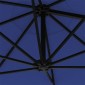 vidaXL Ομπρέλα Τοίχου Μπλε 300 εκ. με Μεταλλικό Ιστό
