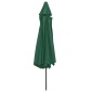 vidaXL Ομπρέλα Κήπου Πράσινη 400 εκ. με Μεταλλικό Ιστό