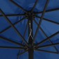 vidaXL Ομπρέλα Κήπου Αζούρ Μπλε 400 εκ. με Μεταλλικό Ιστό