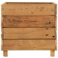 vidaXL Ζαρντινιέρα Υπερυψωμένη 50x40x38 εκ. Ανακυκλ. Ξύλο Teak/Ατσάλι