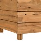 vidaXL Ζαρντινιέρα Υπερυψωμένη 100x40x38 εκ. Ανακυκλ. Ξύλο Teak/Ατσάλι