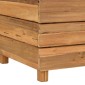 vidaXL Ζαρντινιέρα Υπερυψωμένη 100x40x55 εκ. Ανακυκλ. Ξύλο Teak/Ατσάλι