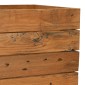 vidaXL Ζαρντινιέρα Υπερυψωμένη 150x40x55 εκ. Ανακυκλ. Ξύλο Teak/Ατσάλι