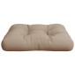 vidaXL Μαξιλάρι Παλέτας Taupe 60 x 61,5 x 10 εκ. Υφασμάτινο
