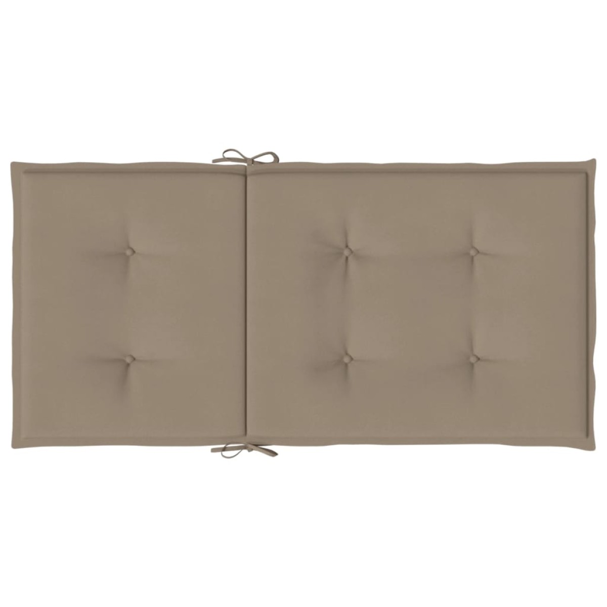 vidaXL Μαξιλάρια Καρέκλας Κήπου με Πλάτη 4 τεμ. Taupe 100x50x3 εκ.