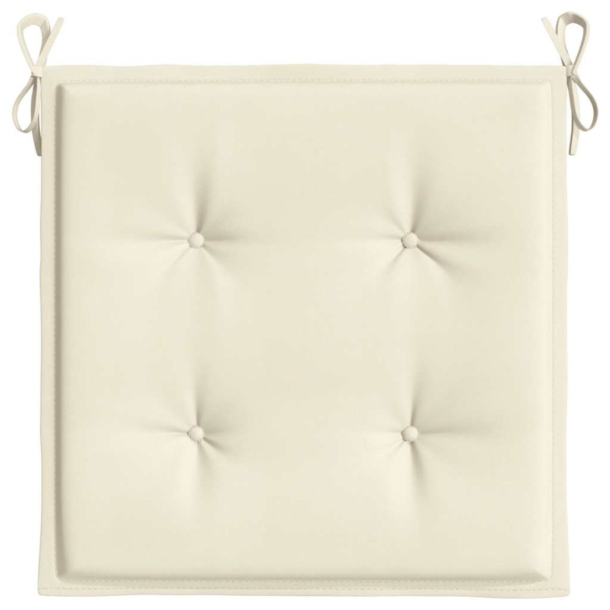 vidaXL Μαξιλάρια Καρέκλας Κήπου 4 τεμ. Κρεμ 40 x 40 x 3 εκ.