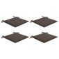 vidaXL Μαξιλάρια Καρέκλας Κήπου 4 τεμ. Taupe 40x40x3 εκ. Υφασμάτινα
