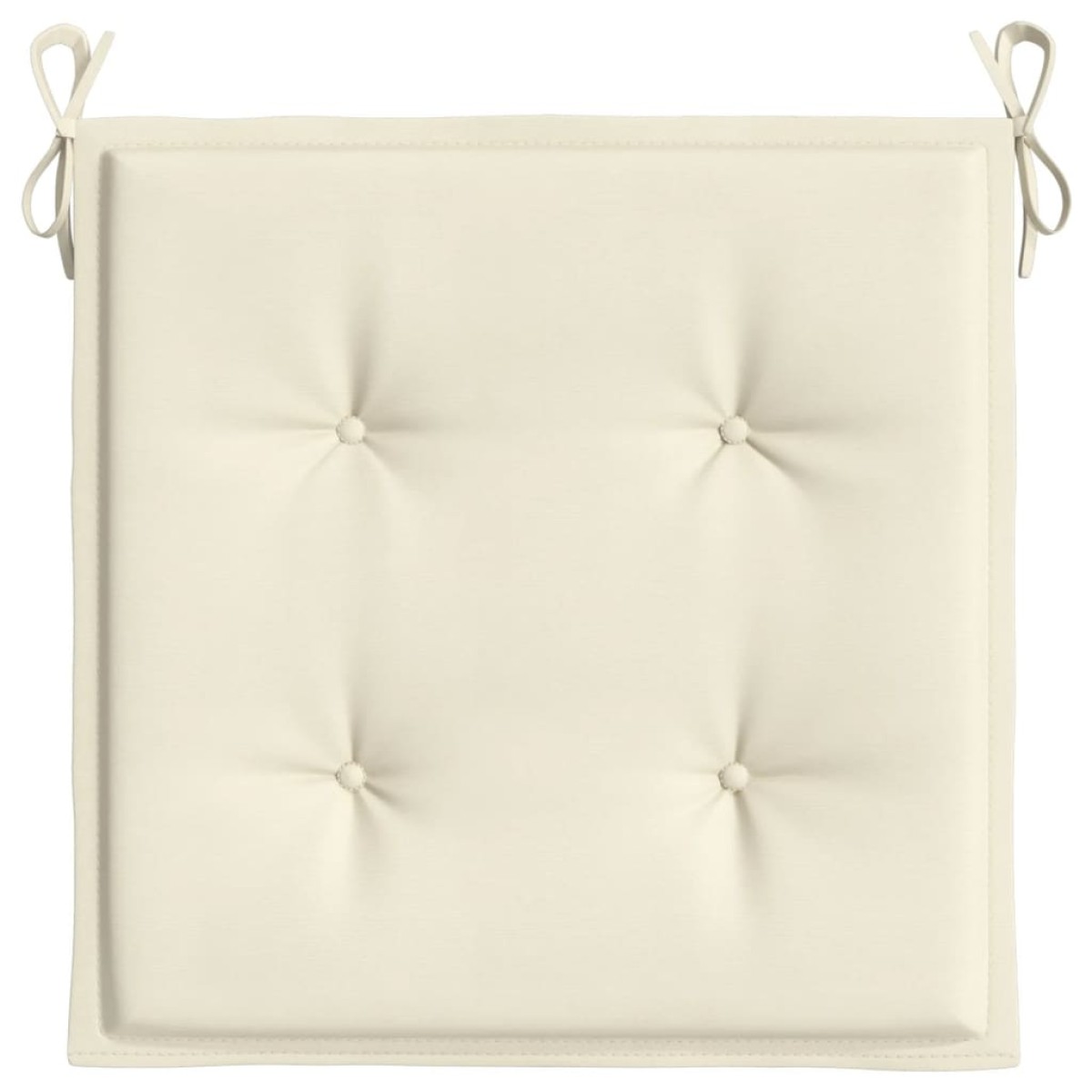 vidaXL Μαξιλάρια Καρέκλας Κήπου 2 τεμ. Κρεμ 50x50x3 εκ. Oxford Ύφασμα