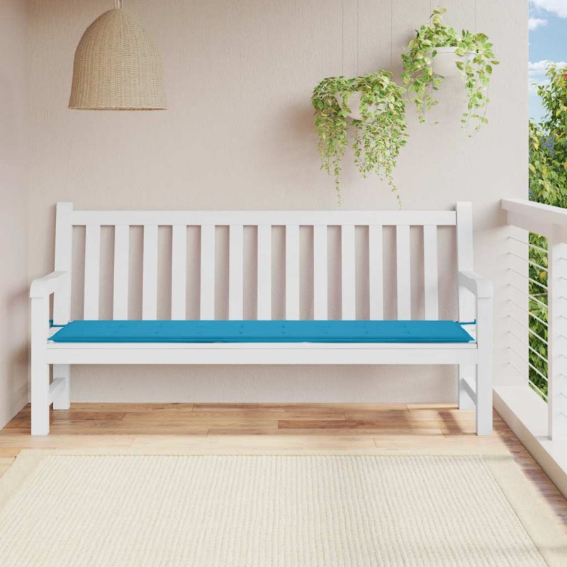 vidaXL Μαξιλάρι Πάγκου Κήπου Μπλε 200x50x3 εκ. Ύφασμα Oxford
