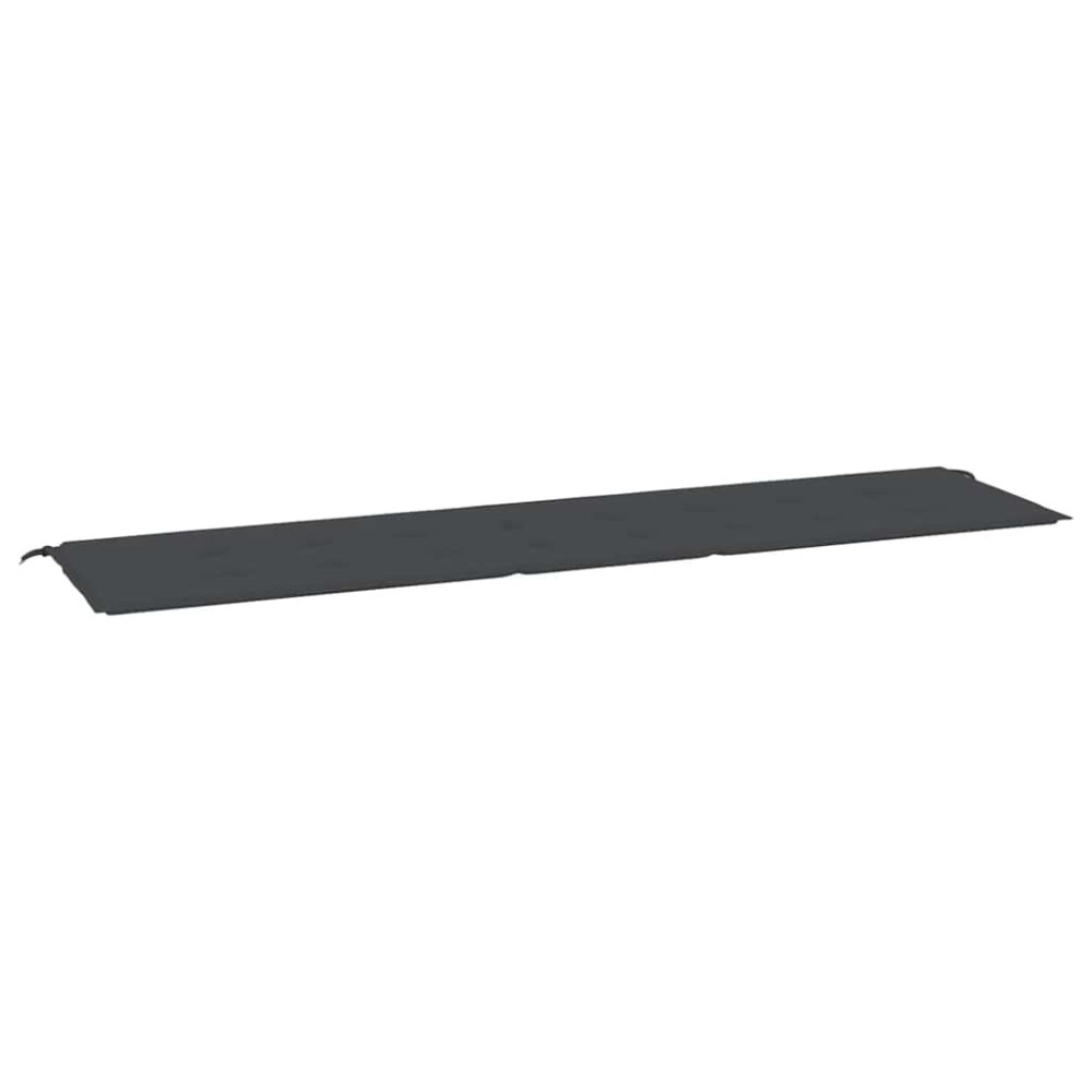 vidaXL Μαξιλάρι Πάγκου Κήπου Μαύρο 200x50x3 εκ. Ύφασμα Oxford