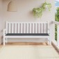 vidaXL Μαξιλάρι Πάγκου Κήπου Μαύρο 180x50x3 εκ. Ύφασμα Oxford