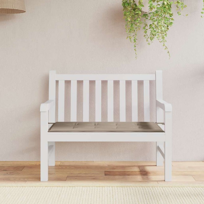 vidaXL Μαξιλάρι Πάγκου Κήπου Taupe 100x50x3 εκ. Ύφασμα Oxford