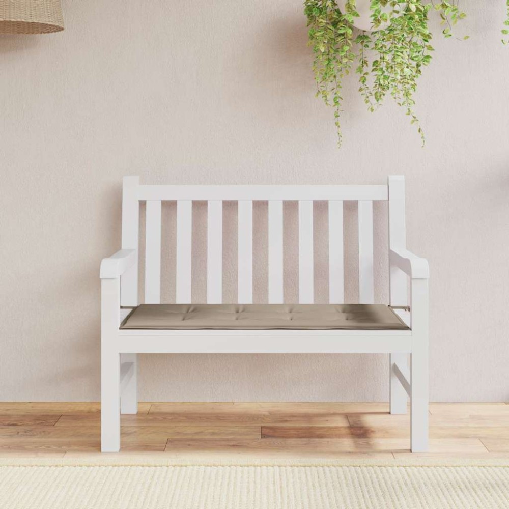 vidaXL Μαξιλάρι Πάγκου Κήπου Taupe 120x50x3 εκ. Ύφασμα Oxford