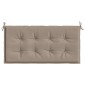 vidaXL Μαξιλάρι Πάγκου Κήπου Taupe 120x50x3 εκ. Ύφασμα Oxford