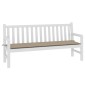 vidaXL Μαξιλάρι Πάγκου Κήπου Taupe 180x50x3 εκ. Ύφασμα Oxford
