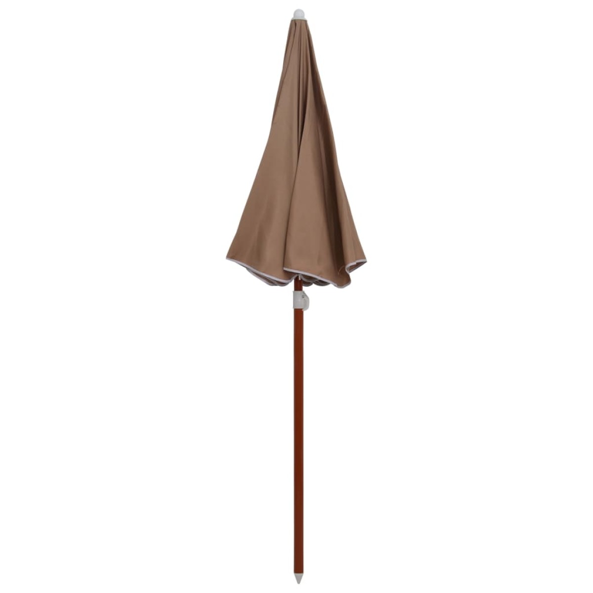 vidaXL Ομπρέλα Taupe 180 εκ. με Ατσάλινο Ιστό