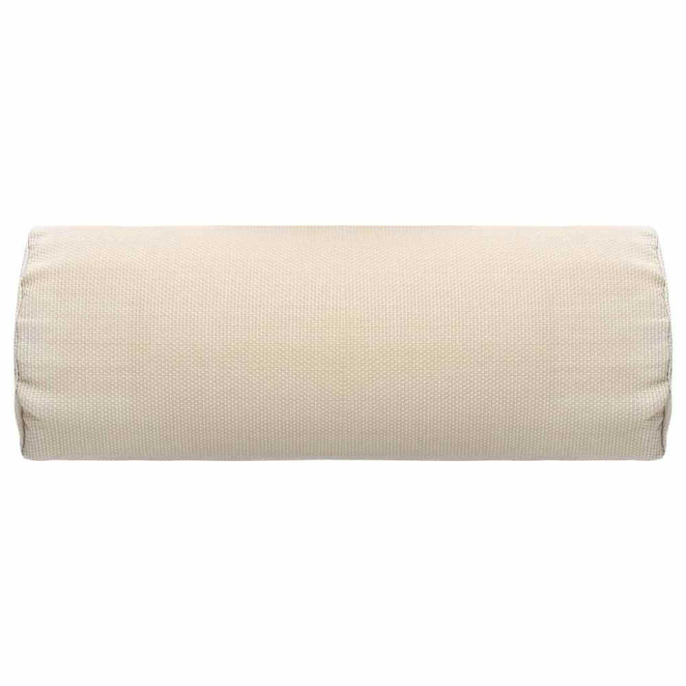 vidaXL Προσκέφαλο Σεζλόνγκ Κρεμ 40 x 7,5 x 15 εκ. από Textilene