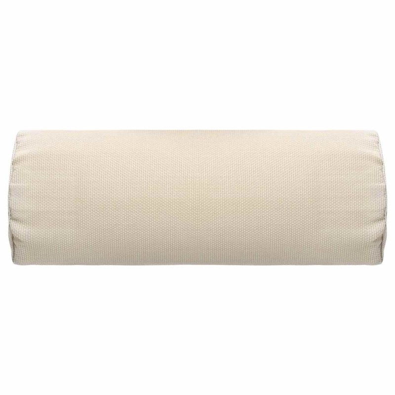 vidaXL Προσκέφαλο Σεζλόνγκ Κρεμ 40 x 7,5 x 15 εκ. από Textilene