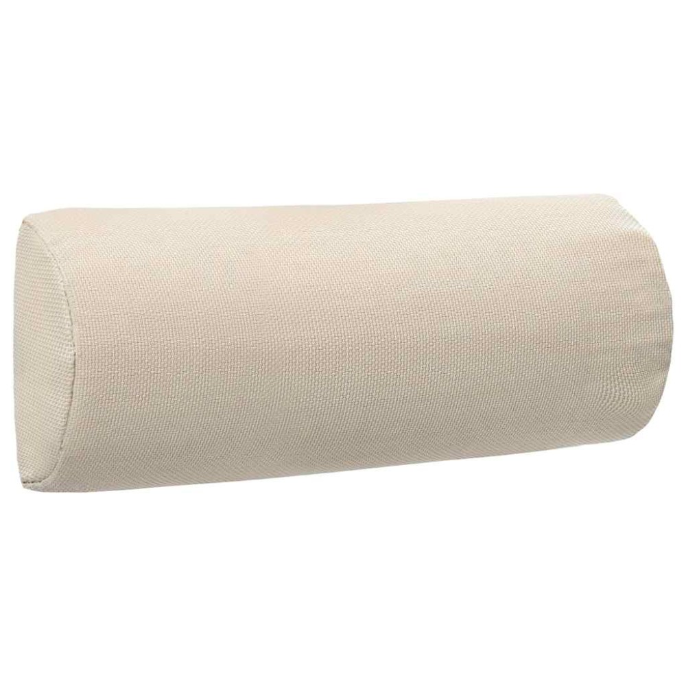 vidaXL Προσκέφαλο Σεζλόνγκ Κρεμ 40 x 7,5 x 15 εκ. από Textilene