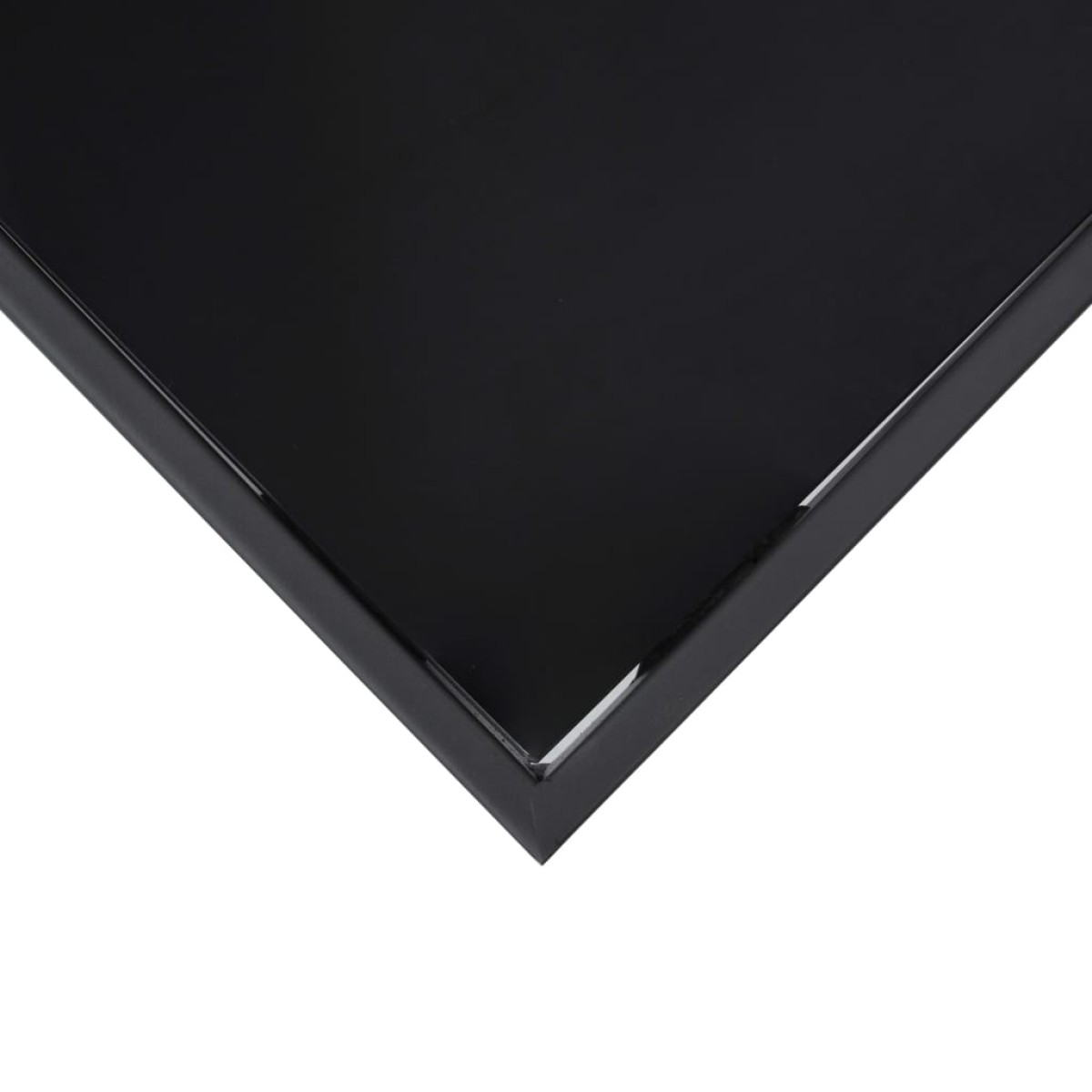 vidaXL Τραπέζι Μπαρ Κήπου Μαύρο 60 x 60 x 110 εκ. από Ψημένο Γυαλί