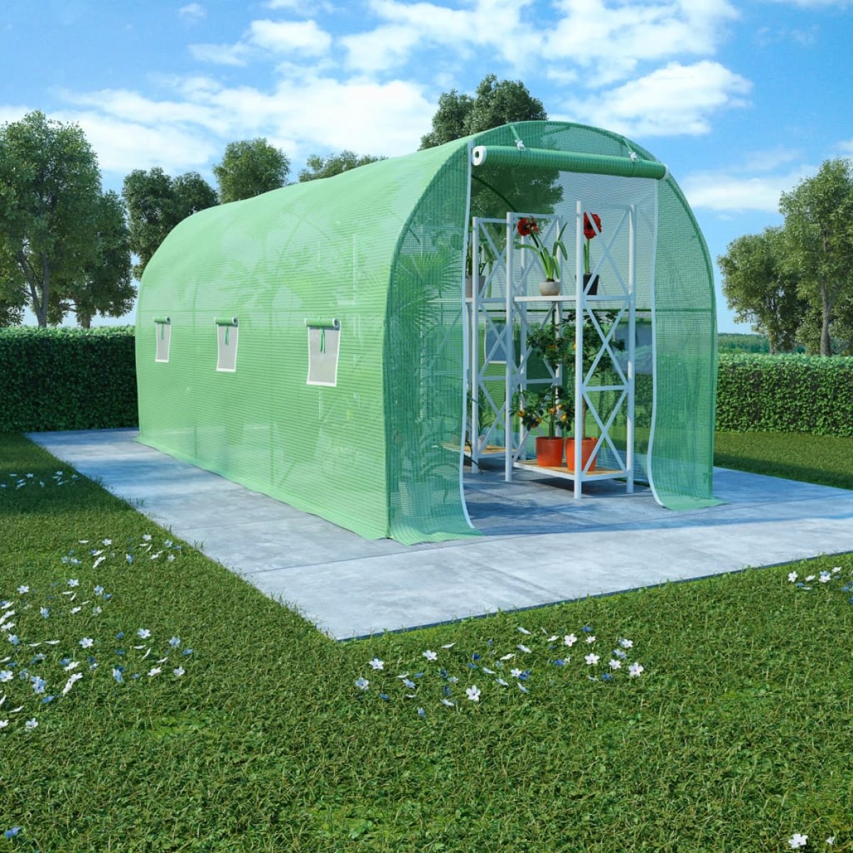 vidaXL Θερμοκήπιο 9 μ² 4,5 x 2 x 2 μ.