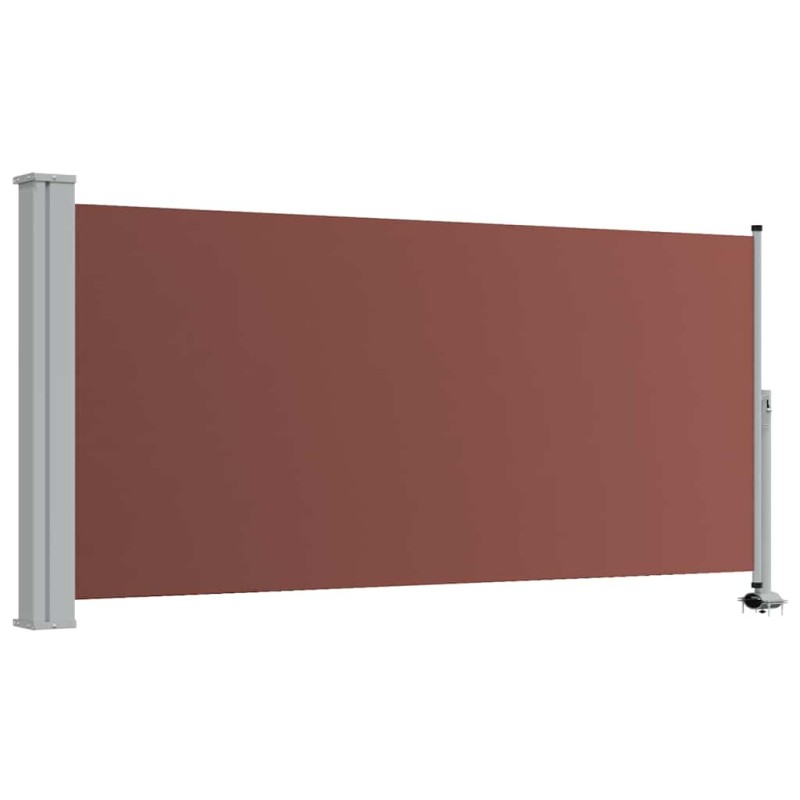 vidaXL Σκίαστρο Πλαϊνό Συρόμενο Βεράντας Καφέ 120 x 300 εκ.