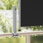 vidaXL Σκίαστρο Πλαϊνό Συρόμενο Βεράντας Μαύρο 60 x 300 εκ.