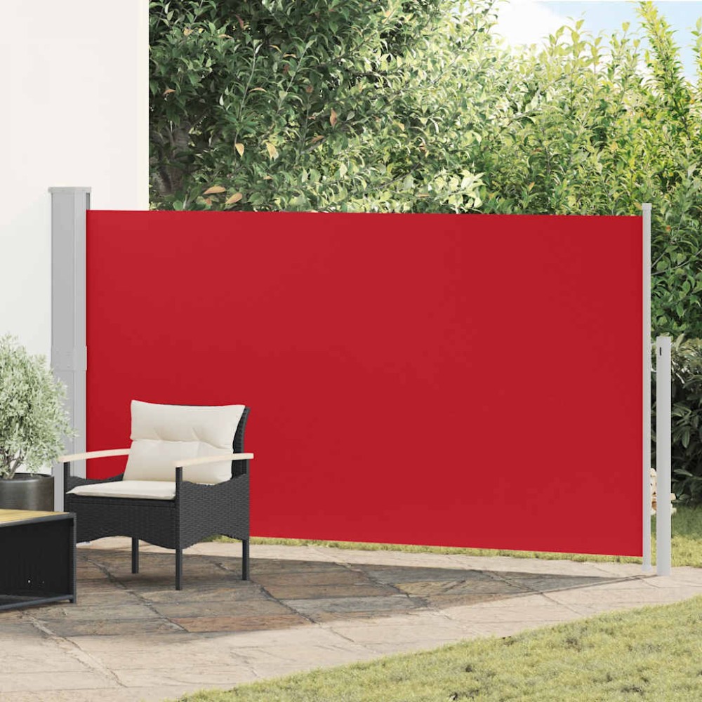 vidaXL Σκίαστρο Πλαϊνό Συρόμενο Βεράντας Κόκκινο 170 x 300 εκ.