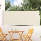 vidaXL Σκίαστρο Πλαϊνό Συρόμενο Βεράντας Κρεμ 100 x 300 εκ.