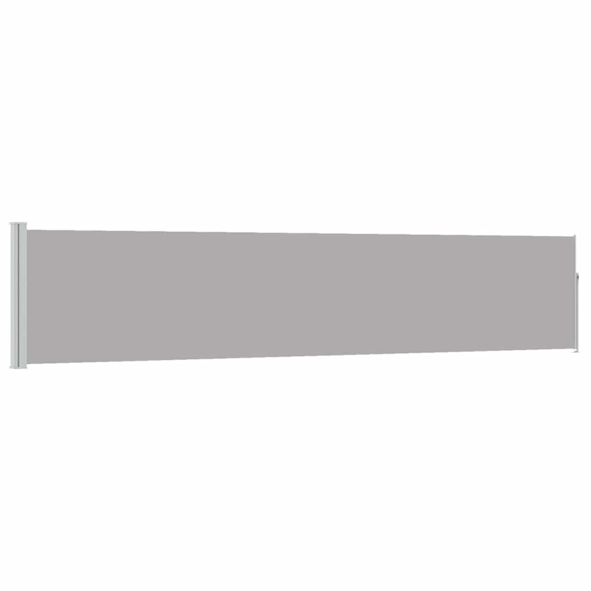vidaXL Σκίαστρο Πλαϊνό Συρόμενο Βεράντας Γκρι 100 x 500 εκ.