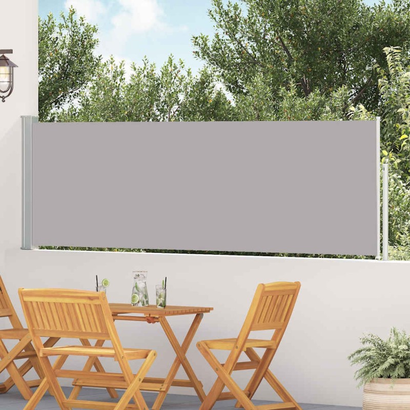 vidaXL Σκίαστρο Πλαϊνό Συρόμενο Βεράντας Γκρι 100 x 500 εκ.