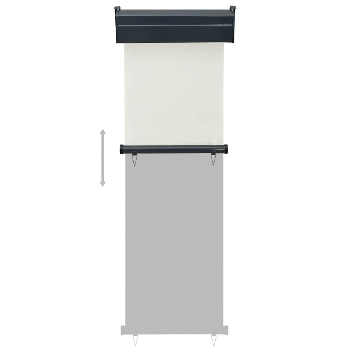 vidaXL Σκίαστρο Βεράντας Πλαϊνό Κρεμ 60 x 250 εκ.