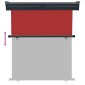 vidaXL Σκίαστρο Βεράντας Πλαϊνό Κόκκινο 140 x 250 εκ.