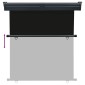 vidaXL Σκίαστρο Βεράντας Πλαϊνό Μαύρο 170 x 250 εκ.