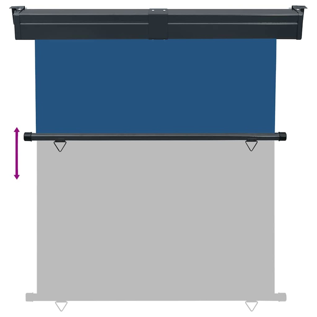 vidaXL Σκίαστρο Βεράντας Πλαϊνό Μπλε 170 x 250 εκ.