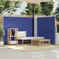 vidaXL Σκίαστρο Πλαϊνό Συρόμενο Μπλε 140 x 600 εκ.