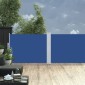 vidaXL Σκίαστρο Πλαϊνό Συρόμενο Μπλε 100 x 1000 εκ.