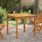 vidaXL Τραπέζι Κήπου 85 x 85 x 74 εκ. από Μασίφ Ξύλο Ακακίας