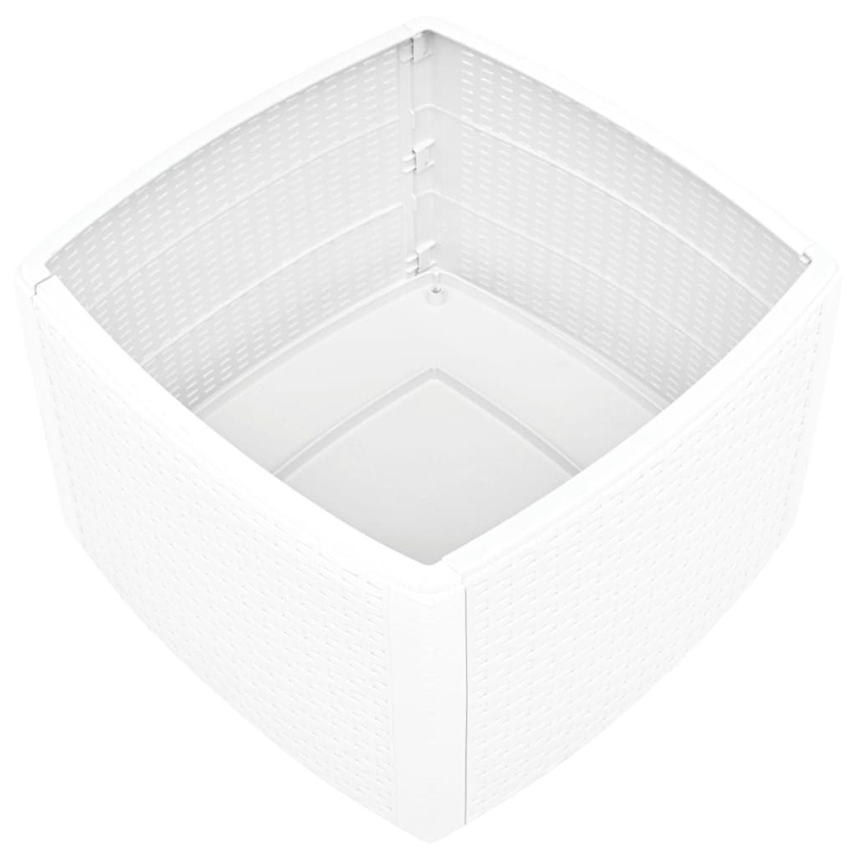 vidaXL Βοηθητικό Τραπέζι Λευκό 54 x 54 x 36,5 εκ. Πλαστικό