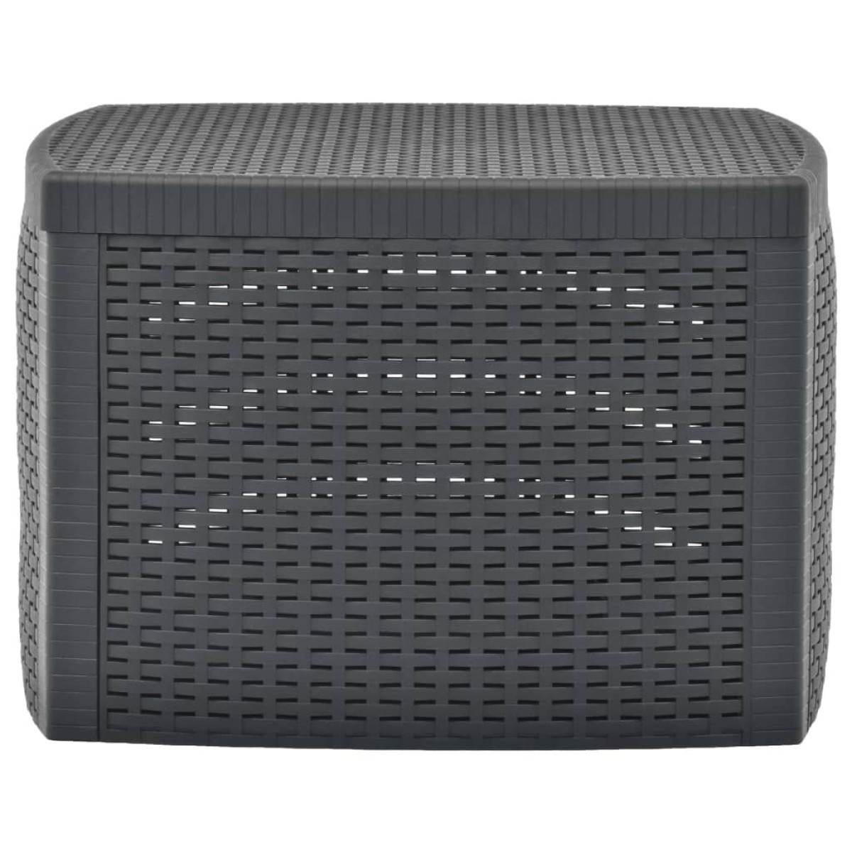 vidaXL Βοηθητικό Τραπέζι Ανθρακί 54 x 54 x 36,5 εκ. Πλαστικό