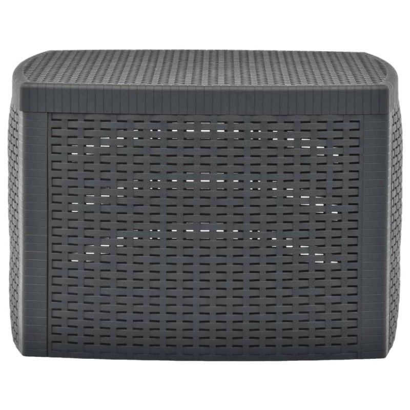 vidaXL Βοηθητικό Τραπέζι Ανθρακί 54 x 54 x 36,5 εκ. Πλαστικό