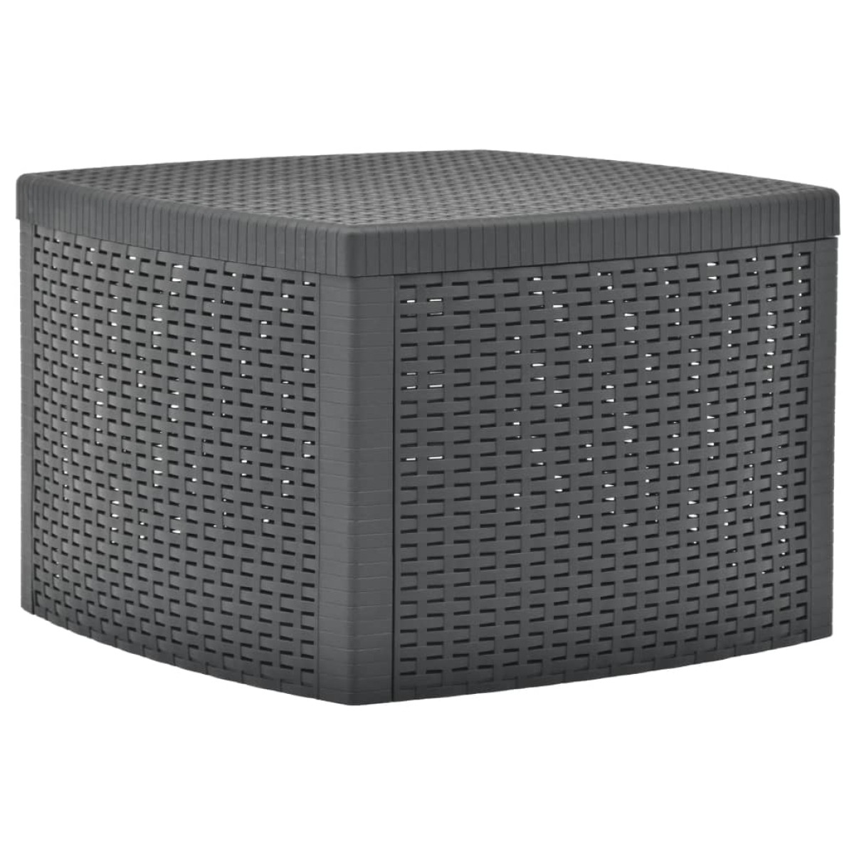 vidaXL Βοηθητικό Τραπέζι Ανθρακί 54 x 54 x 36,5 εκ. Πλαστικό