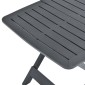 vidaXL Τραπέζι Κήπου Πτυσσόμενο Ανθρακί 79 x 72 x 70 εκ. Πλαστικό